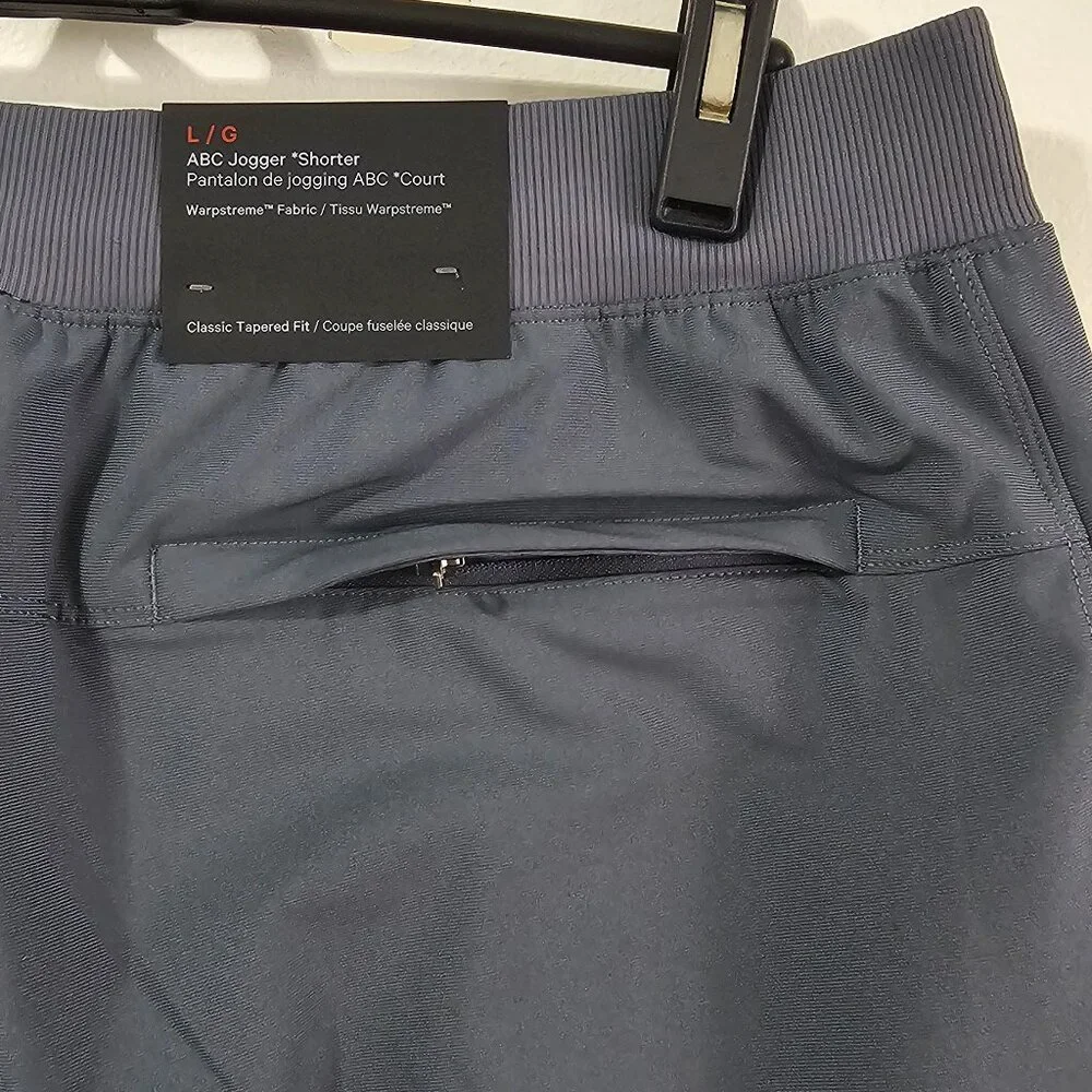 Lululemon ABC Jogger *Shorter - Oil Blue - Men's Size L - LM5AQ8S - NWT